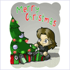 Opening Presents (Christmas Card)